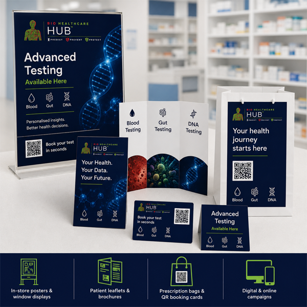 Point-of-care marketing toolkit: posters, leaflets and prescription-bag cards